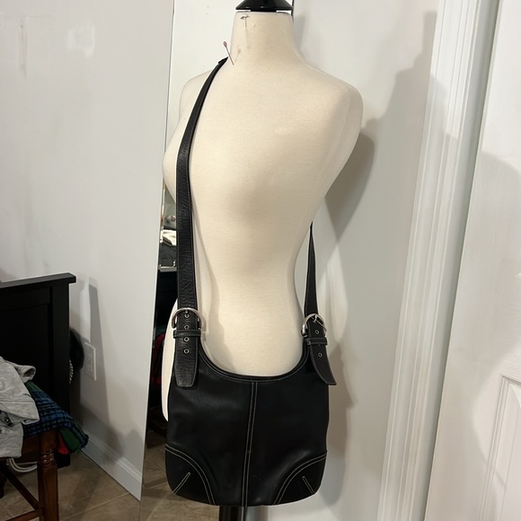 Coach Black Leather Crossbody Bag - Picture 4 of 9
